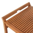 thumbnail image 5 of Alaterre Furniture Stamford Eucalyptus Wood Outdoor Bench and Coffee Table, Natural, 5 of 15