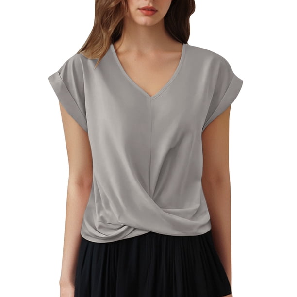 Camiseta informal y cómoda para mujer, versátil para cualquier ocasión