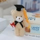 thumbnail image 1 of KAKOWELY Lindo oso de peluche de graduación, mini oso de peluche con sombrero de graduación para llavero de graduación, recuerdos de fiesta para graduados de secundaria y universidad., 1 of 4
