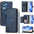 thumbnail image 1 of Étui à Rabat pour Oukitel C32 avec Poche Zippée, Portefeuille Magnétique à Rabat avec 7 Emplacements pour Cartes et Dragonne, 1 of 5