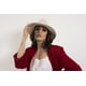 thumbnail image 2 of Sombrero Unisex Blanco Gamuzina Textil Indiana M Nueva Imagen Nueva Imagen Sombrero, 2 of 3