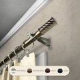 thumbnail image 4 of InStyleDesign Handle Adjustable Curtain Rod Satin Nickel 66 to 120 inches Silver Finish, 4 of 5
