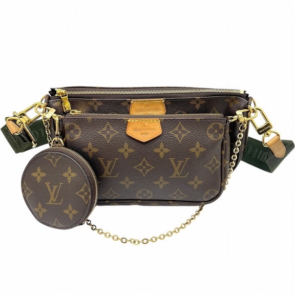 Pre-Owned LOUIS VUITTON Louis Vuitton Monogram Multipochette Accessoires Khaki M44813 Handbag...