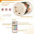 thumbnail image 5 of Yayeee Flameless Candles with Remote Flickering Battery Operated Multi Color Changing, Brown Christmas Trees, 5 of 7