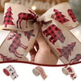 thumbnail image 1 of Aodebiao Christmas Ribbon Decorative Wired Edge DIY Craft Ribbon for Gift Wrapping Tree Decor Holiday Party Home Decorations, 1 of 2