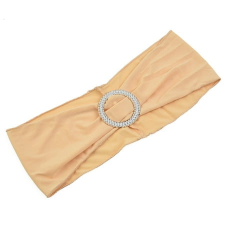 

BESHOM 10Pcs Spandex Stretch Chair Sash Chairs Cover Decoration For Wedding Party Banquet