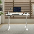 thumbnail image 3 of Jopath 55" W Electric Standing Desk,Home Office Electric Height Adjustable Standing Desk Lifting Range 27~45" Computer Desk for Home Office,White, 3 of 8