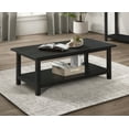 thumbnail image 2 of Payne Wood Coffee Table with Shelf Distressed Java, 2 of 7