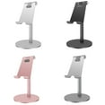 thumbnail image 2 of pitrice Support de Téléphone de Bureau en Alliage d'Aluminium pour Téléphone Cellulaire et Tablette, Portable, Réglable, Support de Bureau Multi-Angle, 2 of 7