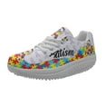 thumbnail image 2 of Ventes Chaudes Chaussures de Course Graphiques Sensibilisation à l'Autisme pour Femmes Printemps Automne Design Antidérapant, 2 of 5