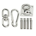 thumbnail image 3 of Kit para colgar hamacas de acero inoxidable, juego de montaje en techo, colgadores giratorios para yoga, columpio, saco de arena, 3 of 14