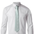 thumbnail image 2 of Naloa White Swan Print Solid Color Tie Formal Necktie for Men，Suitable for business, daily life, work, 2 of 5