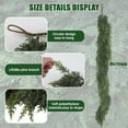 thumbnail image 4 of 2 PCS 6 FT Christmas Garland,Cedar Garland Artificial Realistic,Real Touch Pine Garlands，Christmas Greenery Garlands for Fireplace，Table Mantel Porch Indoor Outdoor Winter Xmas Decoration(2,6FT), 4 of 9