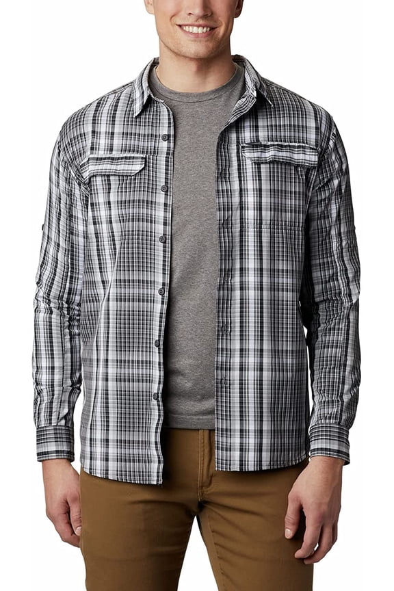Silver Ridge 2.0 Plaid L/S Shirt X-Large City Grey Multi Plaid