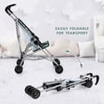 thumbnail image 6 of Bayer: Buggy Umbrella Stroller - Green & White Stars - Accessory for Dolls Up to 18", Foldable Design, Seat Belt, Kids Toy, Ages 3+, 6 of 9