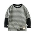 thumbnail image 2 of YOUYEDIAN Kids Long Sleeve Shirts Boys Shirts Boy's Long Sleeve Shirts Layer Shirts Gray 6-7 Years, 2 of 3