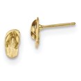 thumbnail image 1 of Beautiful 14k Polished Flip Flop Post Earrings, 1 of 2