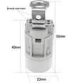 thumbnail image 2 of Base for E14 flame bulb, thermoplastic, black, 52 mm high, Hickey thread, 2 of 3