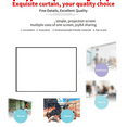 thumbnail image 6 of Portable Projector Screen for Home Theater Outdoor HD White Foldable Anti-Crease (100Inch),6 x Hooks 1 x Projector screen,White, 6 of 8