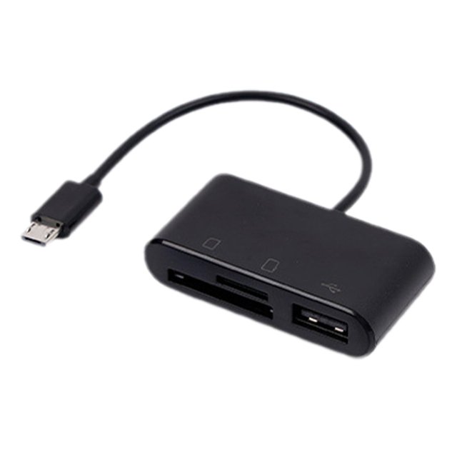 USB C 3in1 Hub Converter TypeC Adapter SD Card Reader For Laptop Pro NEW A4I8