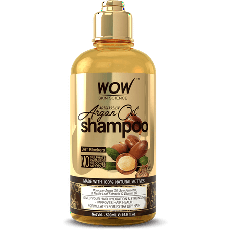 WOW Moroccan Argan Oil Shampoo - Hydrating Shampoo For Damaged Hair -