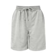 thumbnail image 6 of Resicozy Womens Athletic Sweat Shorts Soft Drawstring High Waisted Active Short Comfy Casual Plain Lounge Shorts with Pockets Light Gray 2XL, 6 of 7
