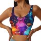thumbnail image 1 of Balery Colorful Potion Bottles Magic Sujetadores deportivos con espalda cruzada para mujer, acolchados, sin costuras, de alto impacto, ideales para yoga, gimnasio, entrenamiento y fitness.-Large, 1 of 7