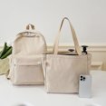 thumbnail image 3 of Bolsa 2 unids/set de viaje femenino Simple con mochila Para portátil Para adolescentes Ndcxsfigh, 3 of 9