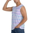 thumbnail image 3 of JUNZAN Striped Gradient Men's Sleeveless T Shirts,Sleeveless Muscle Shirts,Sizes S-3XL, 3 of 8