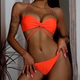 thumbnail image 2 of Bikini de dos piezas para mujer Bikini con almohadillas en el pecho sin correa sexy con aros Fridja  nalpqowj57295, 2 of 9