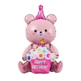 thumbnail image 1 of Velas de colores Globos de pastel de cumpleaños de 3 capas Globo de oso pequeño (Osito rosa) Tmvgtek Para estrenar, 1 of 2
