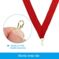 thumbnail image 4 of Uxcell Award Neck Ribbons with Snap Clips, Polyester Striped Medal Lanyards Ribbon, Red 20Pcs, 4 of 6