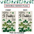 thumbnail image 3 of St Patricks Day Garden Flag Shamrocks Clovers Vertical Double Sided Buffalo Plaid Holiday Outdoor Yard Decor 12.5 x 18 Inch, 3 of 6