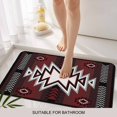 thumbnail image 3 of Red Black Door Mat&nbsp;Indoor Outdoor Entrance, Non Slip Rug for Kitchen Bathroom Entryway Rug, Southwest Geometric Aztec Farmhouse Tribal Washable Doormat Floor Mat for Office Home Decor 24x36 Inch, 3 of 8