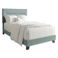 thumbnail image 6 of Castle Place Simple Linen Upholstered Twin Bed, Light Blue, 6 of 9