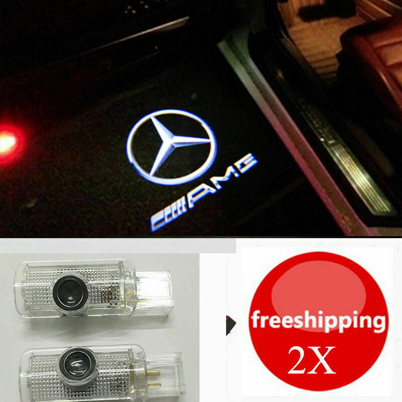 For Benz w176 A class A45 AMG 2 x Laser LED Door courtesy Shadow Projector Light 