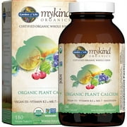 Garden of Life Organic Plant Calcium Tablets, 180 Ct