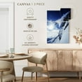 thumbnail image 4 of Elephant Stock Mountain Ledge Skiing Wall Art - Vertical Multi Panel Canvas - Living Room Wall Decor - Sports Multi Panel - Blue And White Decor - 14" x 23", 4 of 4