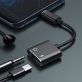 thumbnail image 6 of Charging Listening Type C to Aux Audio Earphones Splitter 2 in 1 Jack Headphone Adapter USB C Headphone and Charge Adapter USB C to 3.5mm Headphone Adapter Type-C to 3.5mm AUX Audio Adapter SILVER, 6 of 8