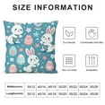 thumbnail image 5 of Leisuo Easter Pillow Sham Eggs Throw Pillow Covers Cushion Cover Farmhouse Cushion Case Decor for Sofa Couch Bed, 5 of 5