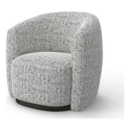 Pemberly Row Contemporary Fabric Nightshade Swivel Accent Chair