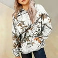 thumbnail image 5 of Xudanell Girls Camo Hoodie Toddler Oversized Hooded Sweatshirt Camouflage Casual Pullover Tops with Pockets White,Size 3-4, 5 of 6
