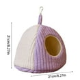 thumbnail image 3 of Winter Warm Bird Bed Hanging Hammock Hut, Comfortable Snuggle Nest House for Small Birds, Cage Accessories, Indoor Use Ground Desktop Placement, 3 of 6