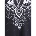 thumbnail image 3 of Vestido Talla Extra Borde Cruzado Estampado Rosegal  Vestidos casuales de talla grande, 3 of 5