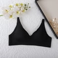 thumbnail image 6 of Jinhomg Wireless Bras for Women Push Up Plunge Seamless T-Shirt Bras No Underwire Supportive Full Coverage Bralettes Black XXL, 6 of 6