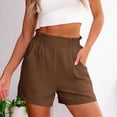 thumbnail image 2 of Shorts for Women Summer Casual Elastic High Waisted Wide Leg Cute Dressy 2026 Vacation Beach Clothes, 3XL, 2 of 6