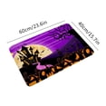 thumbnail image 4 of Wuffmeow Halloween Theme Floor Mats Print Horror Print Area Rugs, 4 of 6