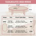 thumbnail image 6 of Oval Tablecloth 60 x 102 Inch, Pink Vintage Floral Oval Table Cloth, Waterproof Wrinkle Free Oval Table Cover for Indoor Outdoor Kitchen Dinning Room, 6 of 6