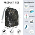 thumbnail image 5 of Gothic Starry Night Backpack, Lightweight School Bag Featuring Ethereal Moon and Astral Map Pattern, 5 of 5
