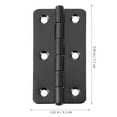 thumbnail image 2 of GOOHOCHY 6 Pcs Universal Cabinet Door Hinge Reinforced Hinge 7.7x4.1cm Black, 2 of 8